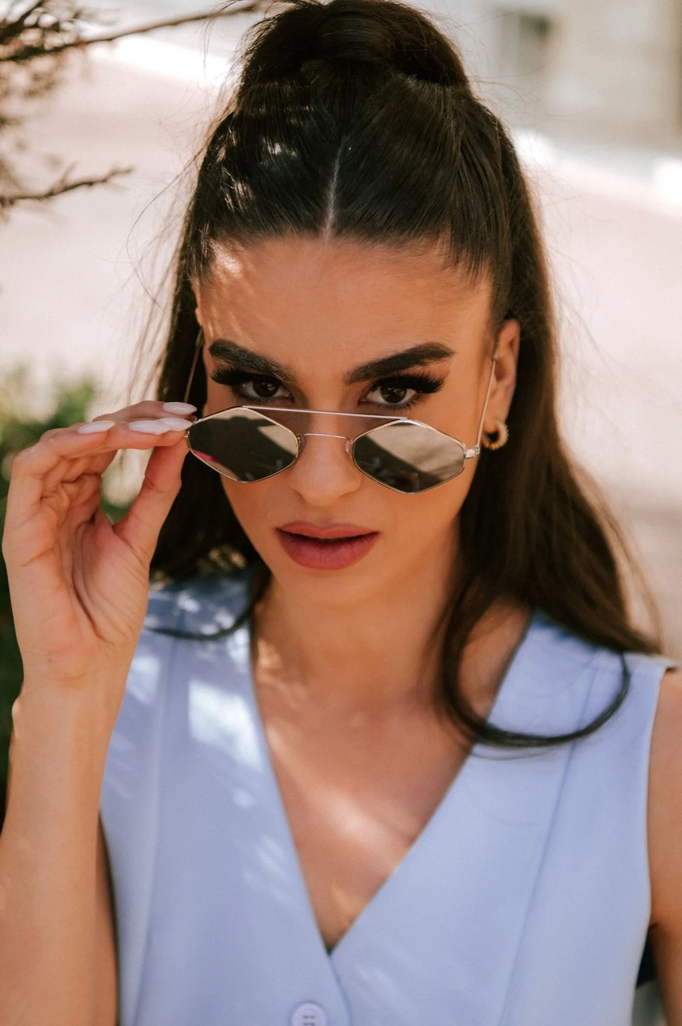 Φωτογραφία προϊόντος: Antithesis Clothing Γυαλιά Ηλίου Poly Με Φακό Καθρέπτη - Gold