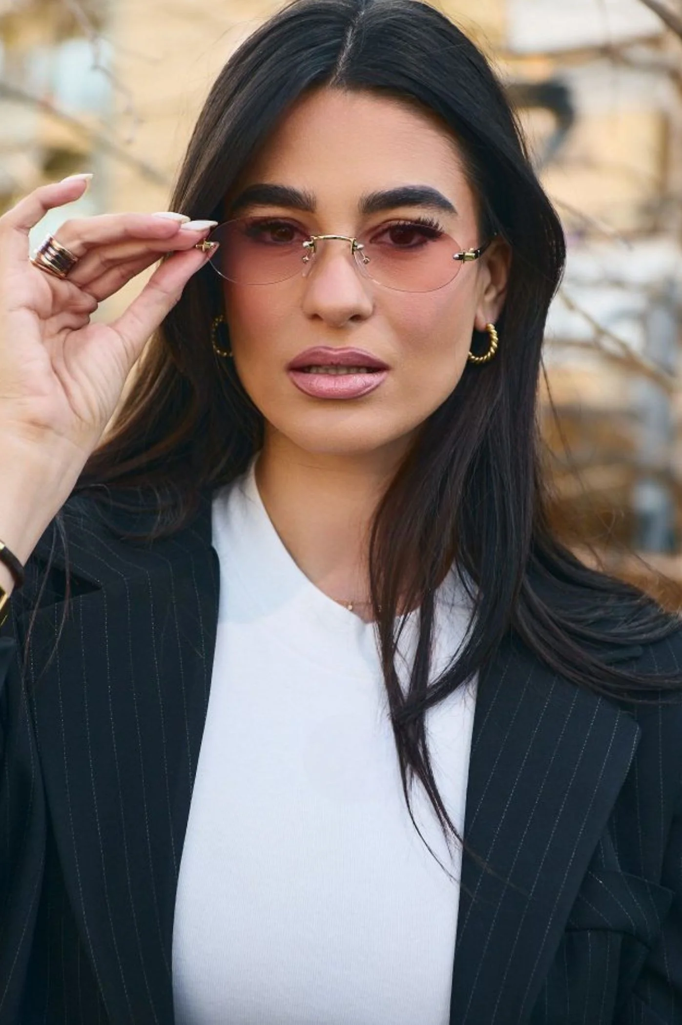 Φωτογραφία προϊόντος: Antithesis Clothing Γυαλιά Ηλίου Cleo Με Οβάλ Φακό - Ροζ