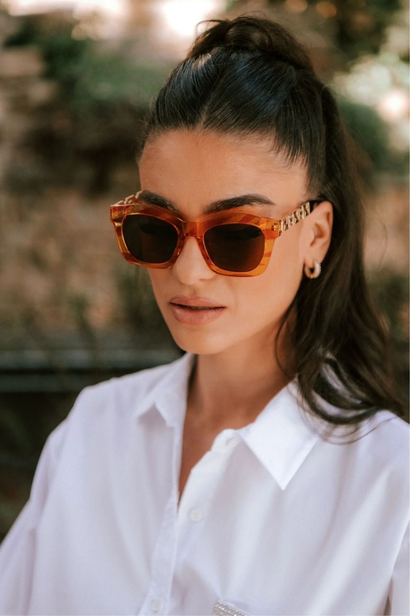 Φωτογραφία προϊόντος: Antithesis Clothing Γυαλιά Ηλίου Sally Με Ημιδιάφανο Σκελετό - Πορτοκαλί