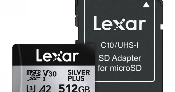 Φωτογραφία προϊόντος: Memory card Lexar High-Performance Silver Plus microSDXC 512GB + adapter