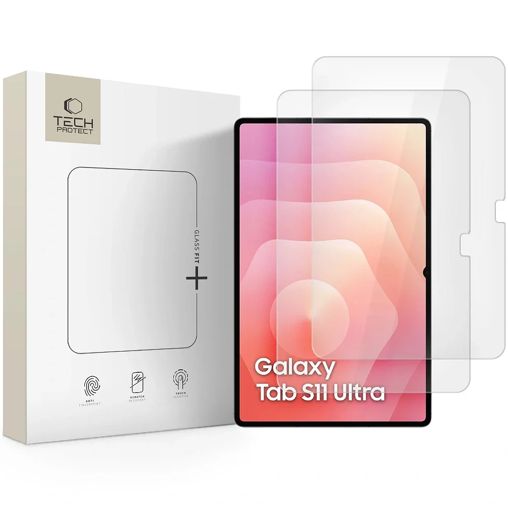 Φωτογραφία προϊόντος: Tech-Protect Glass Fit+ Tempered Glass 2-Pack Samsung Galaxy Tab S8 Ultra / S9 Ultra / S10 Ultra / S11 Ultra 14.6 Clear