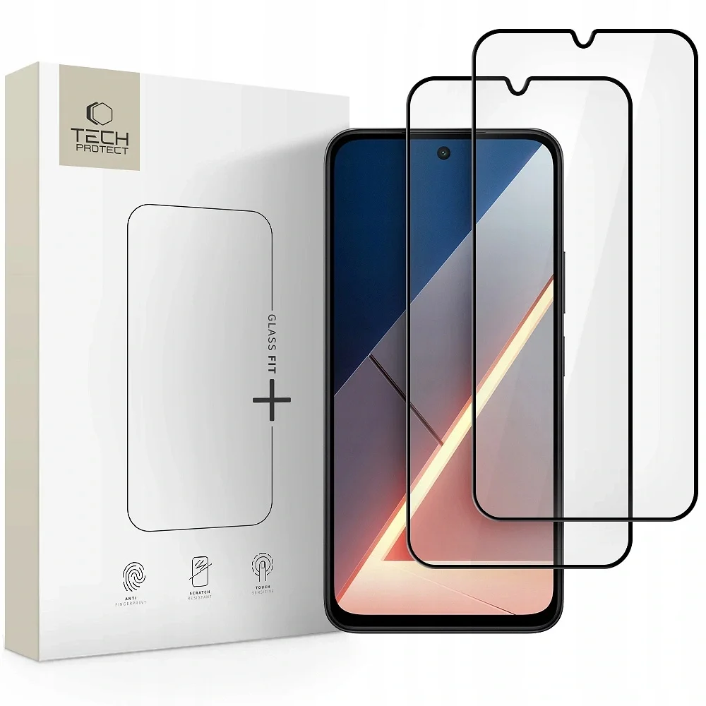 Φωτογραφία προϊόντος: Tech-Protect Glass Fit+ Tempered Glass 2-Pack Xiaomi Poco M7 Black