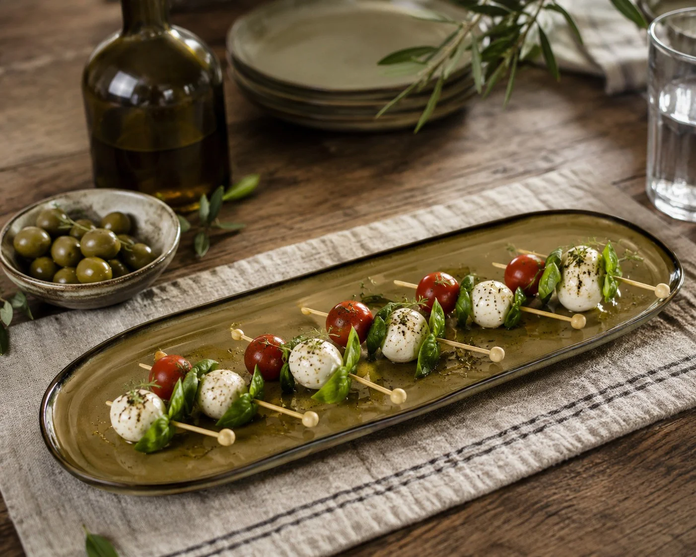 Φωτογραφία προϊόντος: HOME FASHION ACCESSORIES HFA Πιατέλα Πορσελάνης Οβάλ Granite Glased Sand 50cm