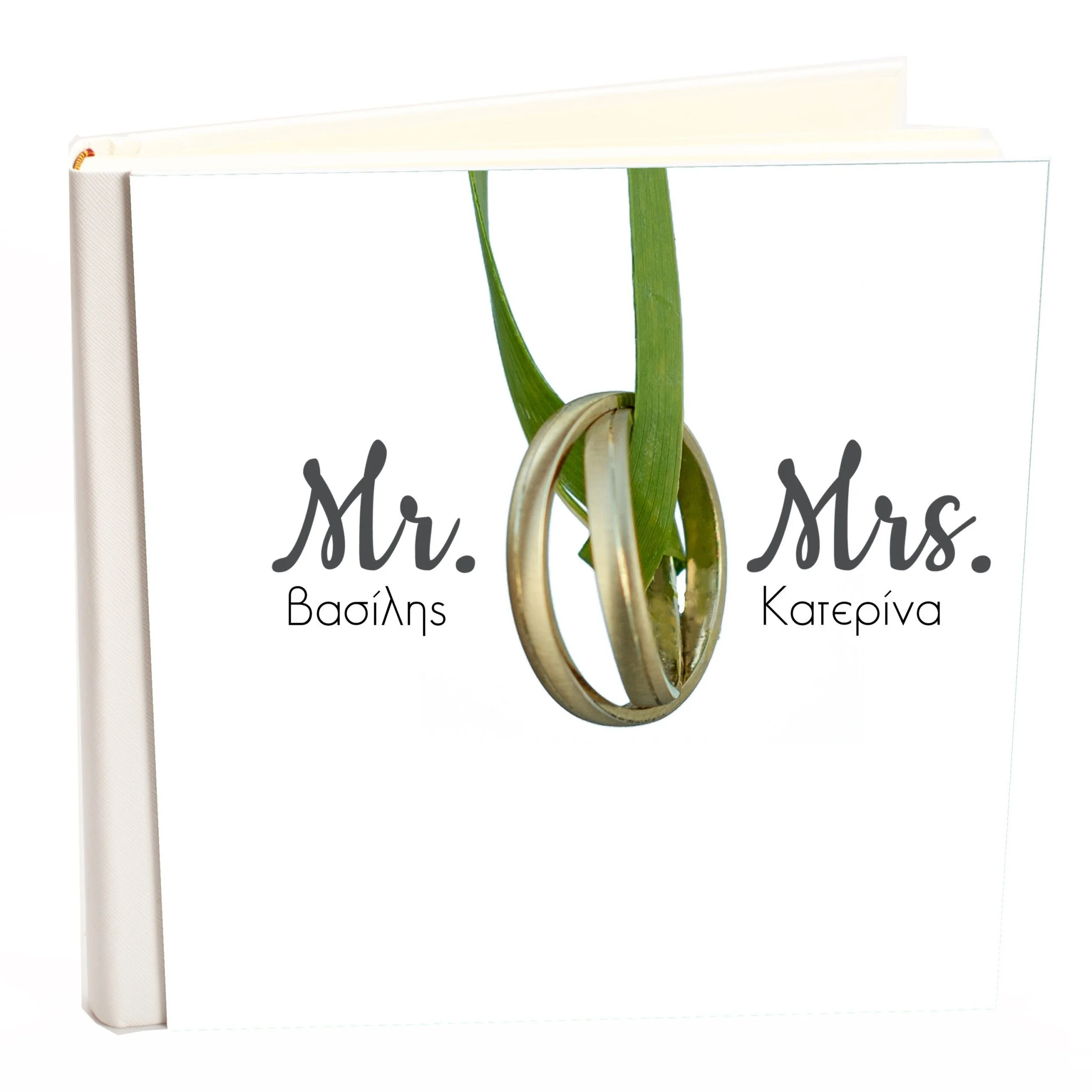 Φωτογραφία προϊόντος: HOPER Άλμπουμ my album Mr +amp; Mrs boho style με ριζόχαρτο 24x24cm και κουτί άλμπουμ