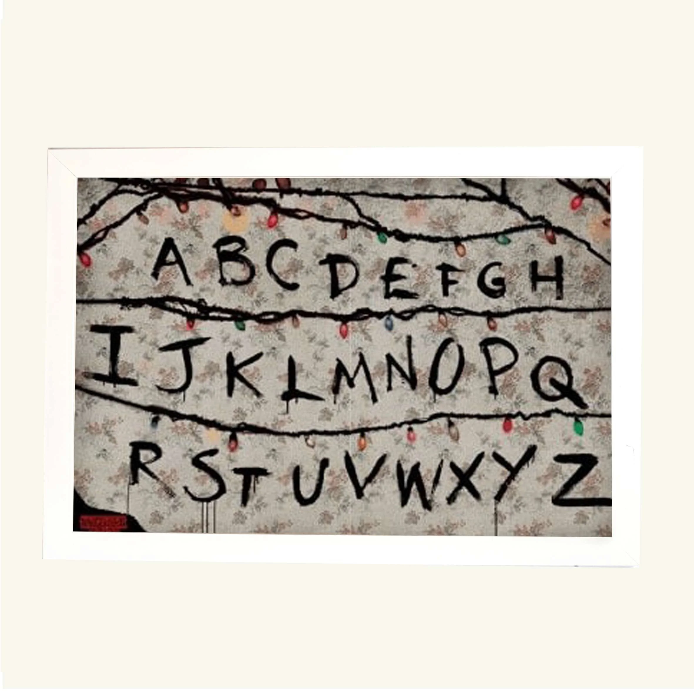 Φωτογραφία προϊόντος: HOPER Αφίσα Stranger Things R, U, N 61x91,5εκ Κορνίζα Ξύλινη Χρώμα Λευκό Με Ακρυλικό Τζάμι Άθραυστο K1041-3