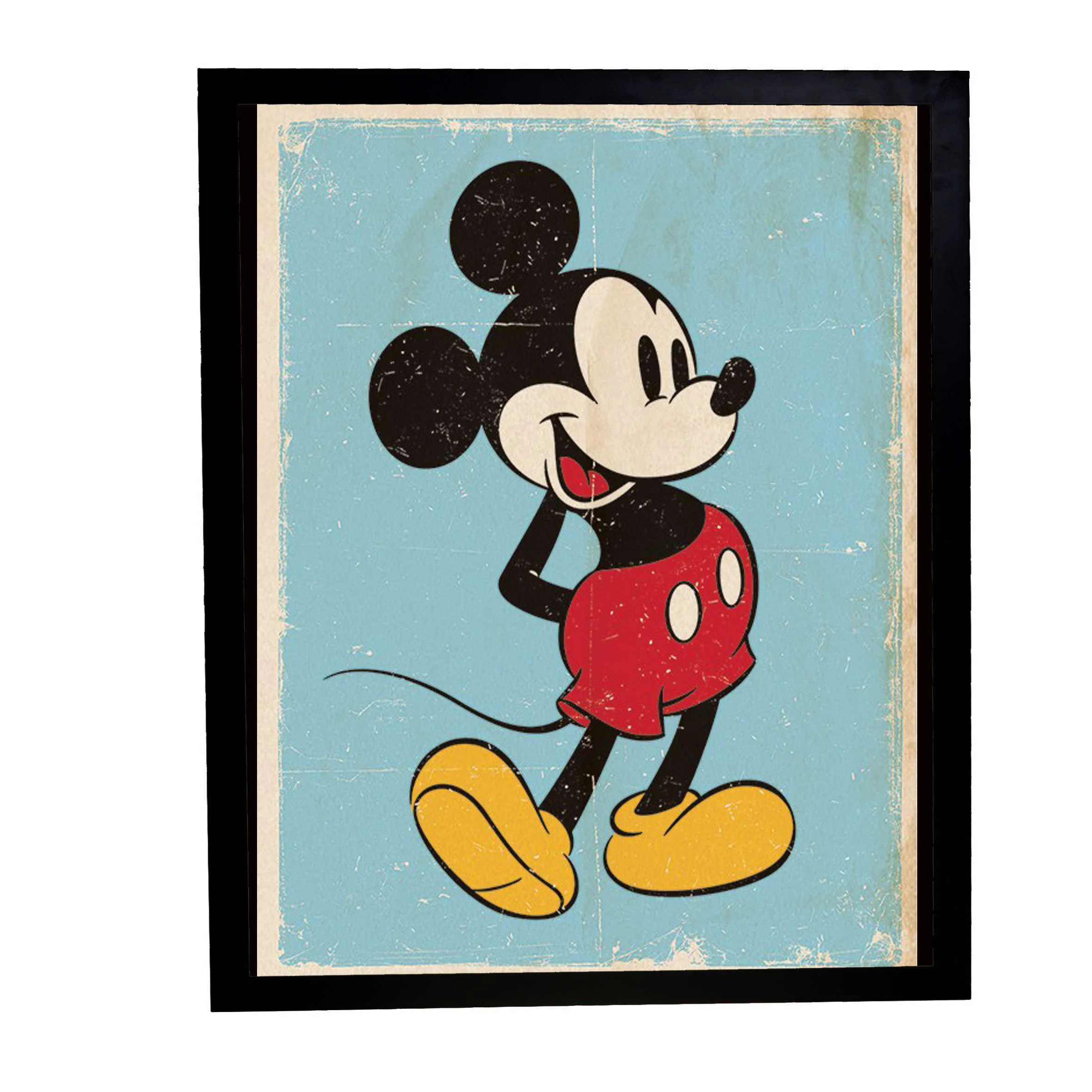 Φωτογραφία προϊόντος: HOPER Αφίσα Mickey Mouse Retro 40x50εκ Κορνίζα Ξύλινη Χρώμα Μαύρο Με Τζάμι MAT K1041-69