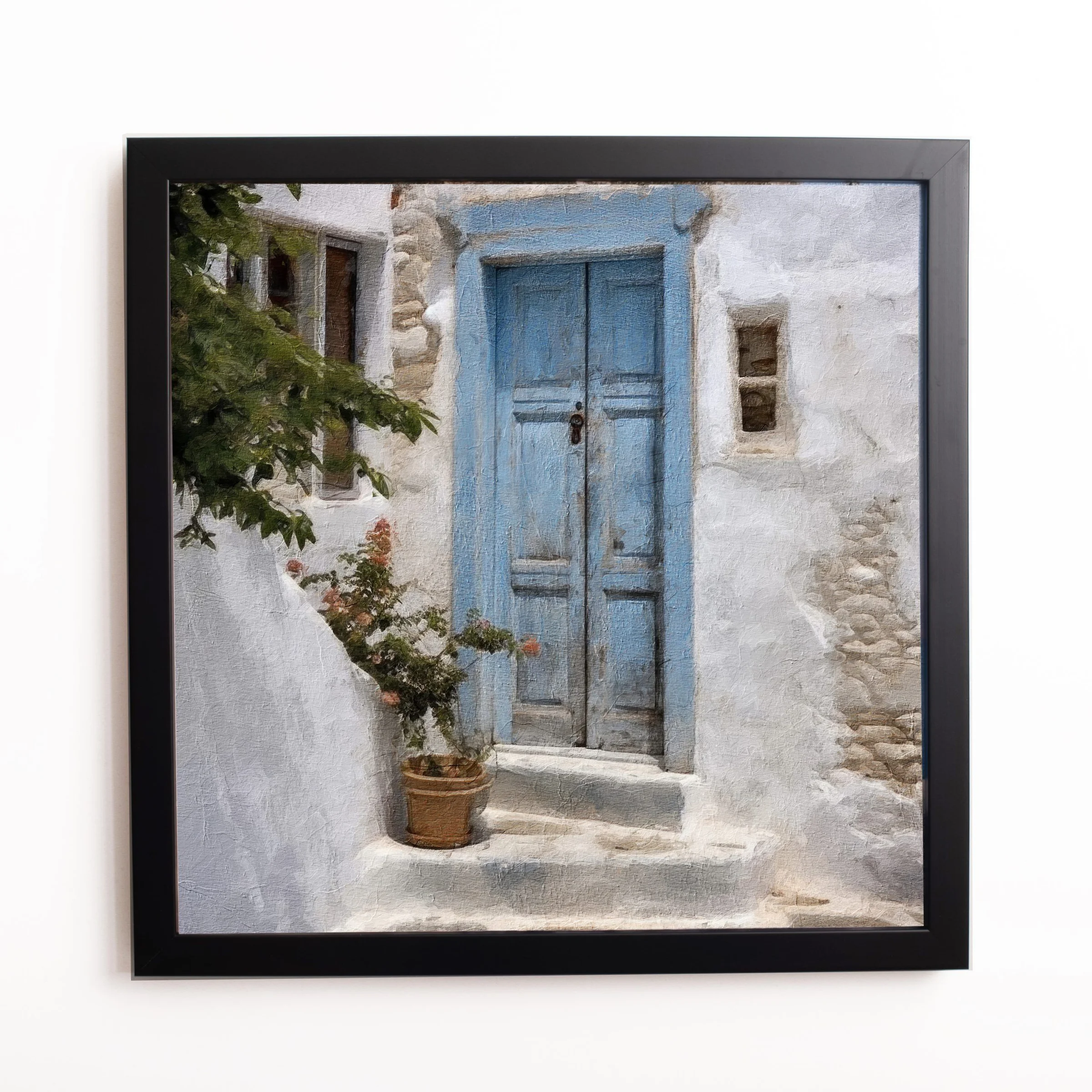 Φωτογραφία προϊόντος: HOPER Θέμα (island 2 ) 1 Κάδρο 37x37cm κορνίζα ξύλινη χρώμα μαυρο θέμα με πλαστικοποίηση (Κ 2033/69+2 island)