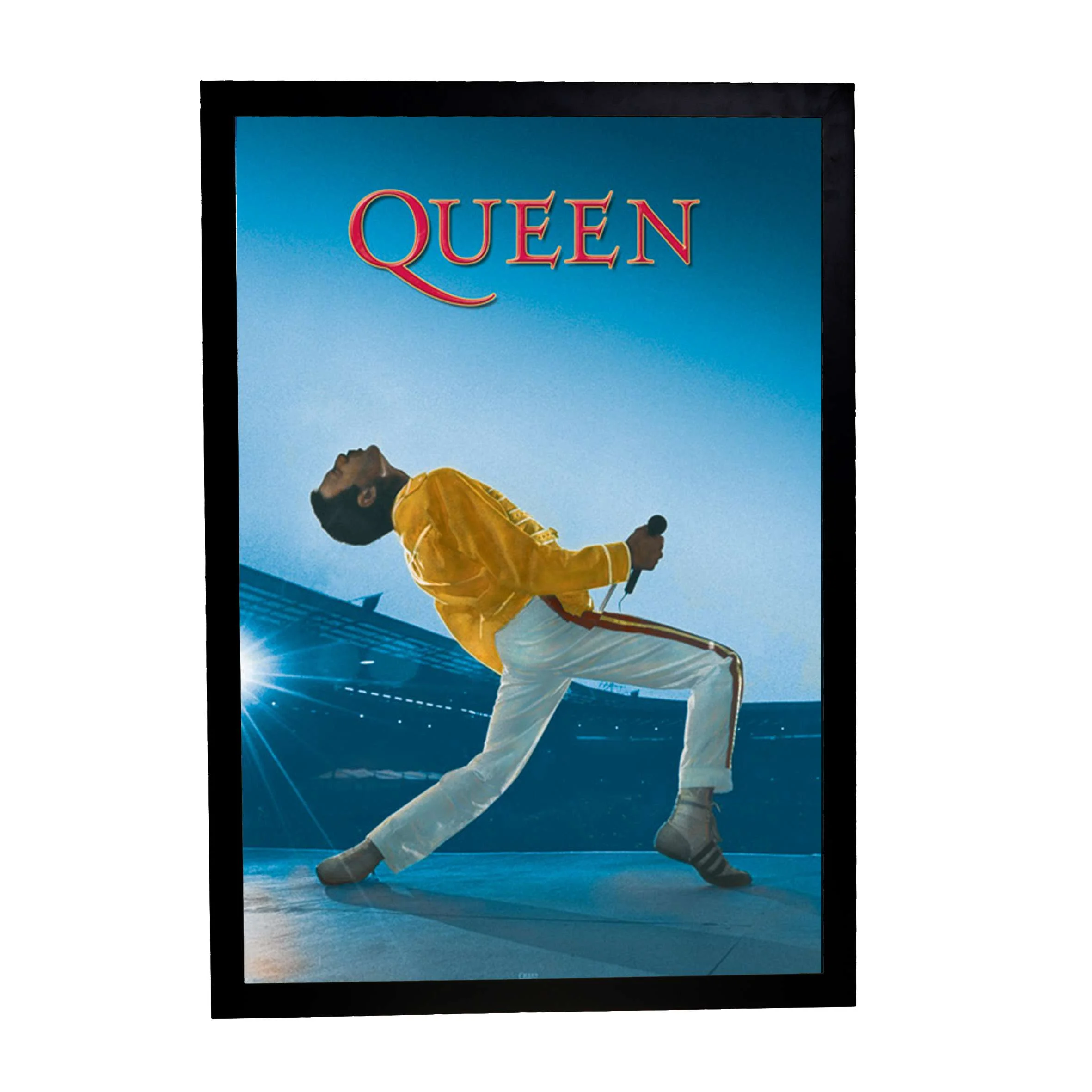 Φωτογραφία προϊόντος: HOPER Αφίσα Queen Live At Wembley 61x91,5εκ Κορνίζα Ξύλινη Χρώμα Μαύρο Με Ακρυλικό Τζάμι Άθραυστο K1041-69