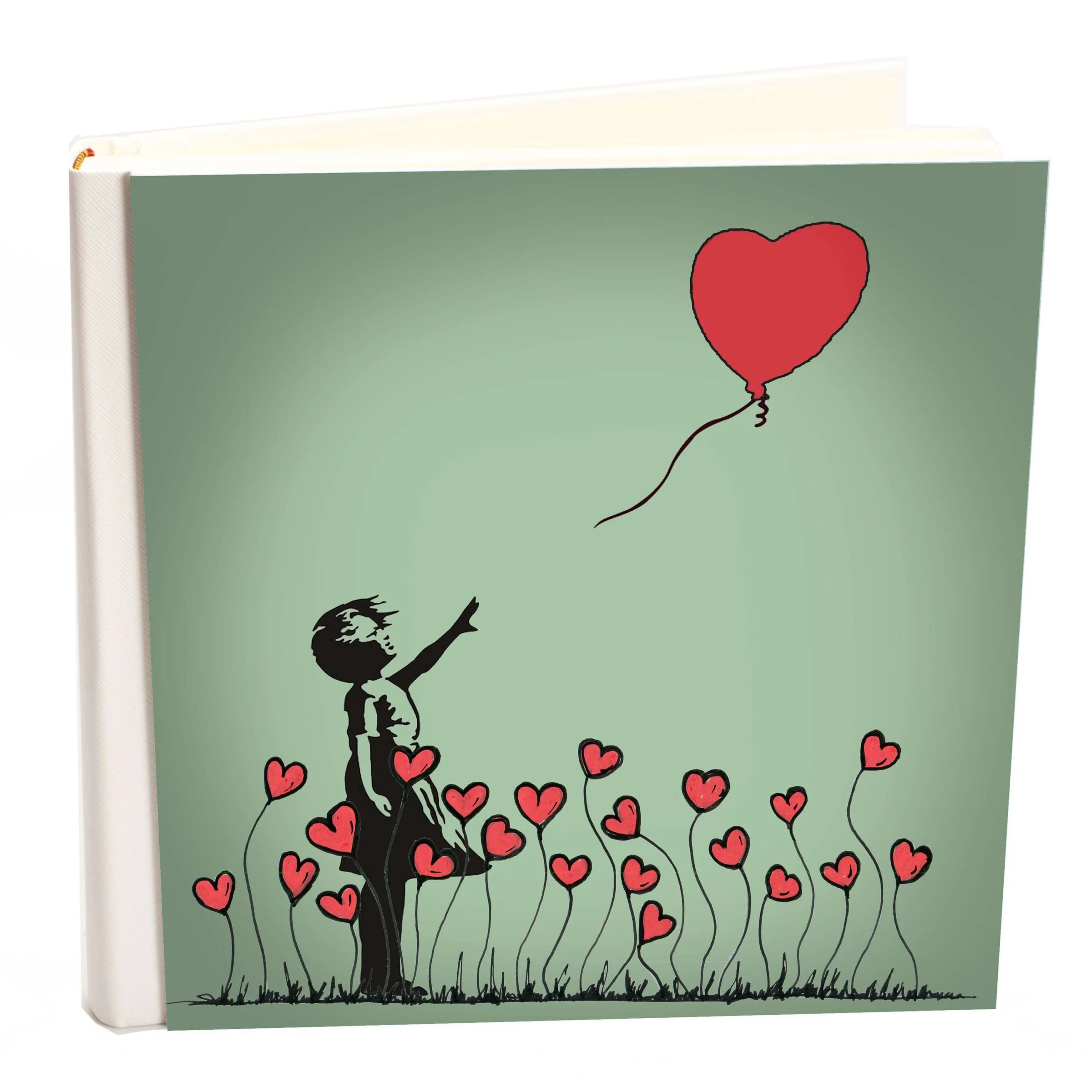 Φωτογραφία προϊόντος: HOPER Άλμπουμ my album Heart +amp; Girl boho style με ριζόχαρτο 30x30cm και κουτί άλμπουμ