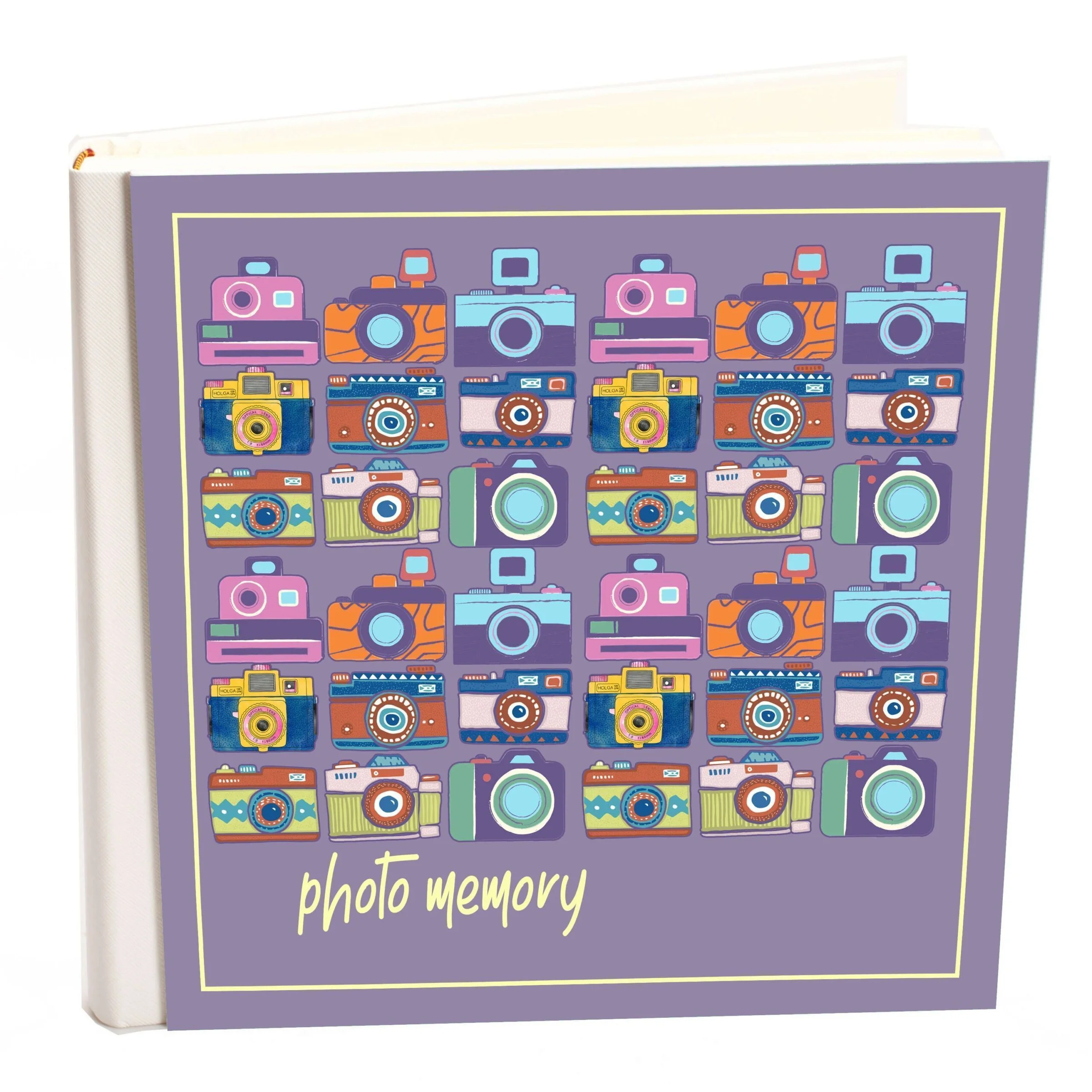 Φωτογραφία προϊόντος: HOPER Άλμπουμ my album Photo Memory Cameras boho style με ριζόχαρτο 24x24cm και κουτί άλμπουμ