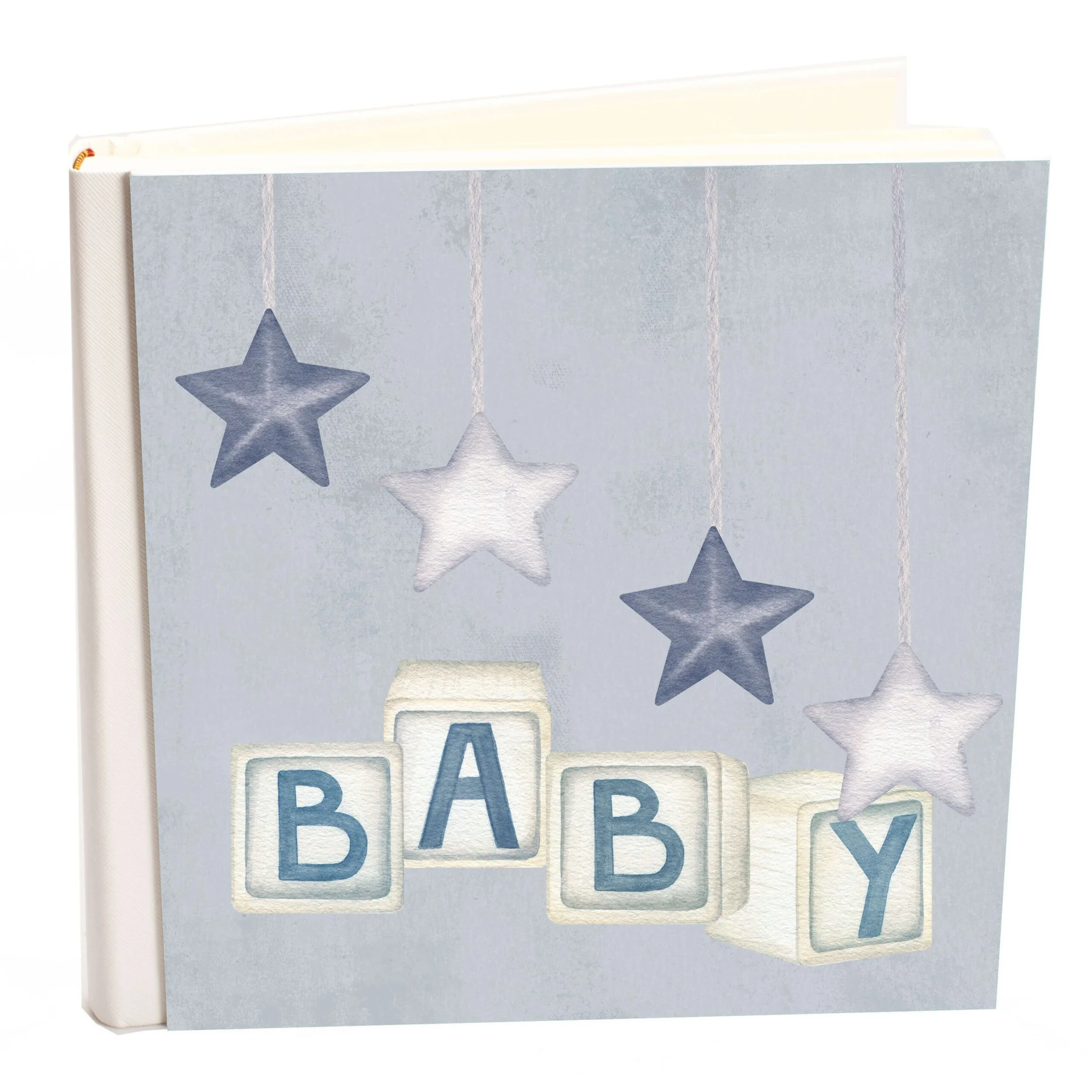 Φωτογραφία προϊόντος: HOPER Άλμπουμ my album Baby Asteria Μπλε boho style με ριζόχαρτο 24x24cm και κουτί άλμπουμ