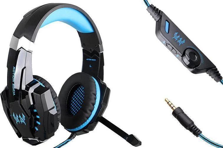 Φωτογραφία προϊόντος: OEM Kotion Each Over Ear Gaming Ακουστικά με σύνδεση USB / 3.5mm Μπλε G9000