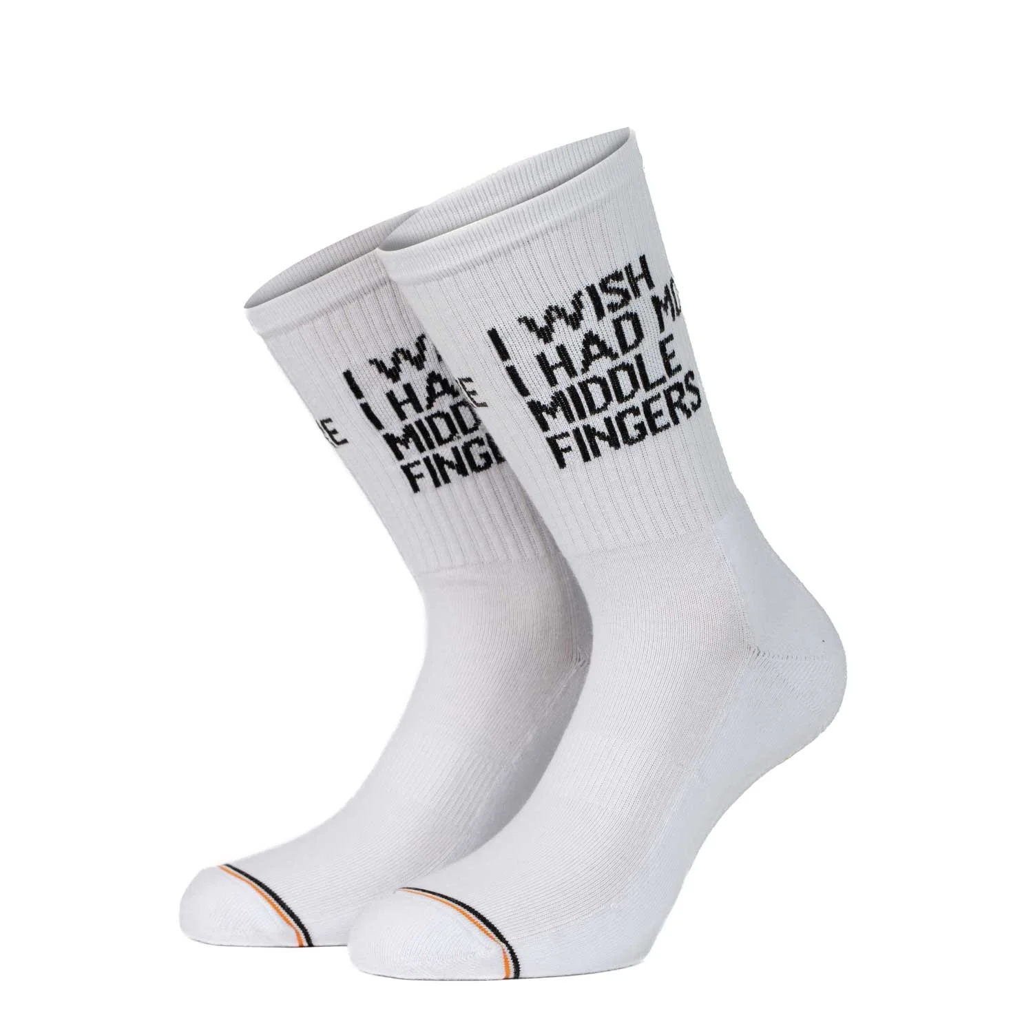 Φωτογραφία προϊόντος: Bee Unusual “More Middle Fingers” White socks