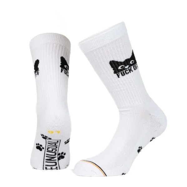 Φωτογραφία προϊόντος: Bee Unusual “Sunny The Cat” F*ck Off White socks