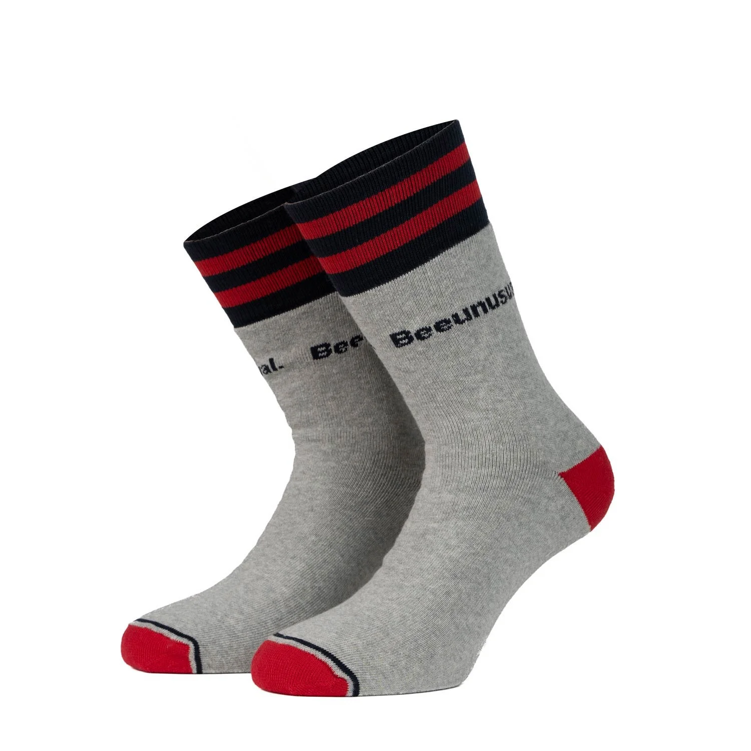 Φωτογραφία προϊόντος: Bee Unusual “Cushion” Solid Crew grey socks