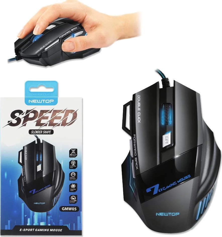 Φωτογραφία προϊόντος: Newtop GMW05 Gaming Ποντίκι Μαύρο