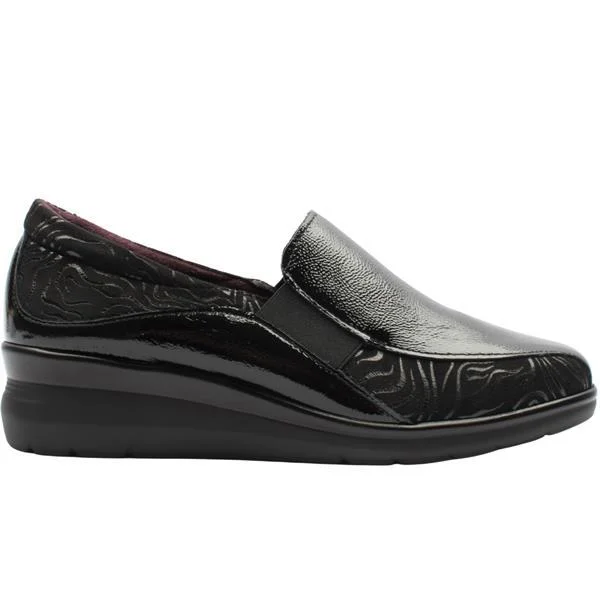 Φωτογραφία προϊόντος: Pitillos 10730 Δερμάτινα Slip On σε Μαύρο χρώμα Ανατομικά