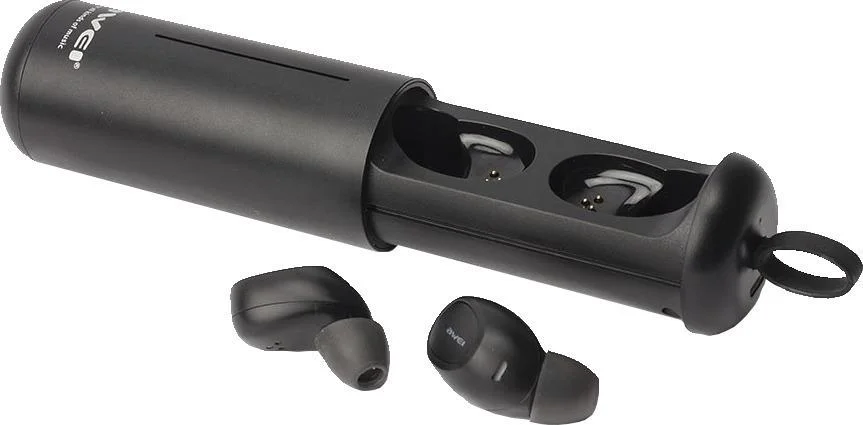 Φωτογραφία προϊόντος: Awei T5 In-ear Bluetooth Handsfree Ακουστικά με Αντοχή στον Ιδρώτα και Θήκη Φόρτισης Μαύρα