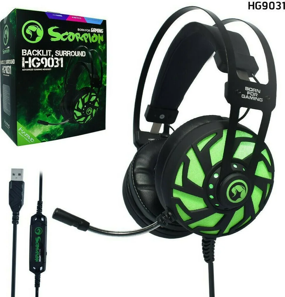 Φωτογραφία προϊόντος: OEM Marvo Over Ear Gaming Ακουστικά με μικρόφωνο HG9031