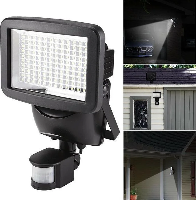 Φωτογραφία προϊόντος: OEM 120 Led Solar Power Rechargeable PIR Motion Sensor Security Light