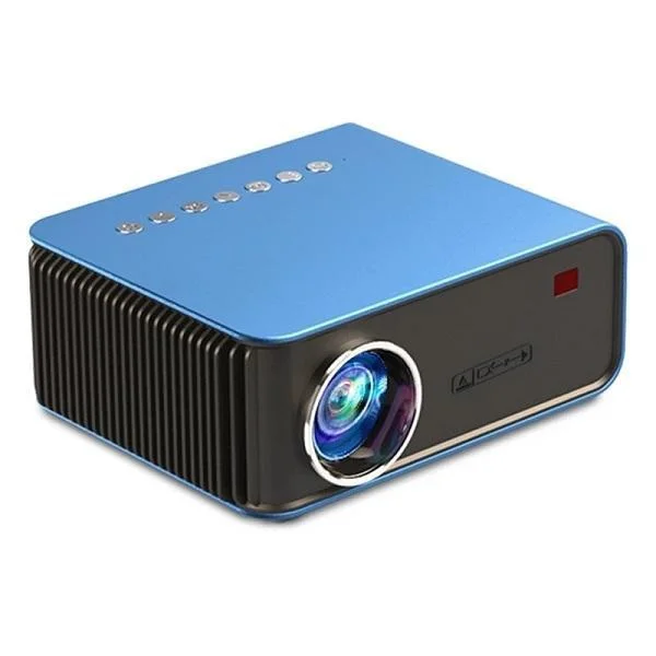 Φωτογραφία προϊόντος: OEM T4 Mini Projector Τεχνολογίας Προβολής LCD Λάμπας LED και Φωτεινότητα 1400 Ansi Lumens Μπλε