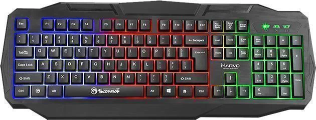 Φωτογραφία προϊόντος: OEM Marvo Scorpion K601 Gaming Πληκτρολόγιο με RGB φωτισμό (Αγγλικό US)