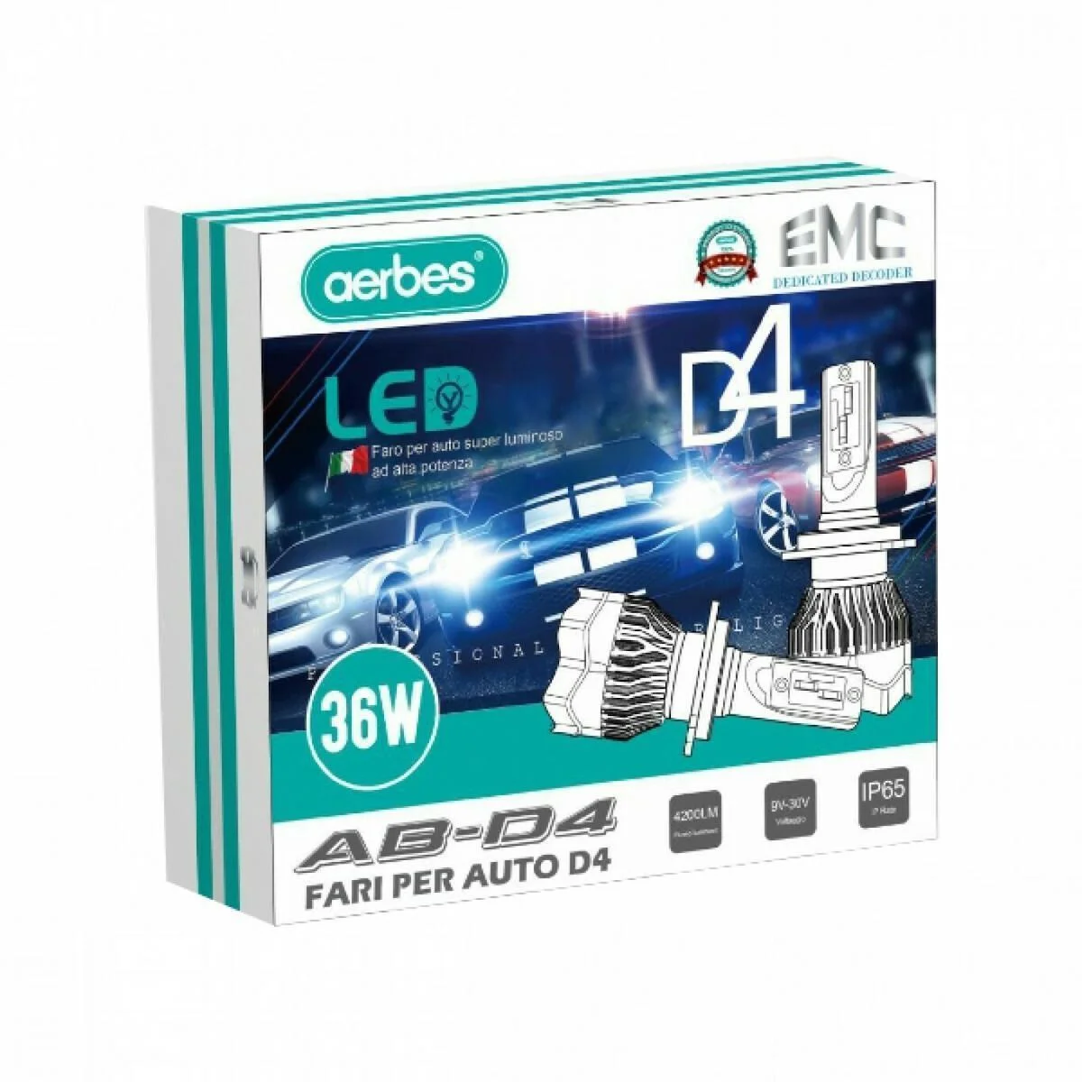 Φωτογραφία προϊόντος: OEM Σετ 2 Τεμάχια Led Λάμπες D4 Αυτοκινήτου SMD 36W H4 4200lm - Led Headlight