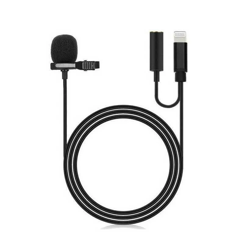 Φωτογραφία προϊόντος: OEM Electret Μικρόφωνο Hands-Free Lavalier Πέτου Δημοσιογραφικό Lightning