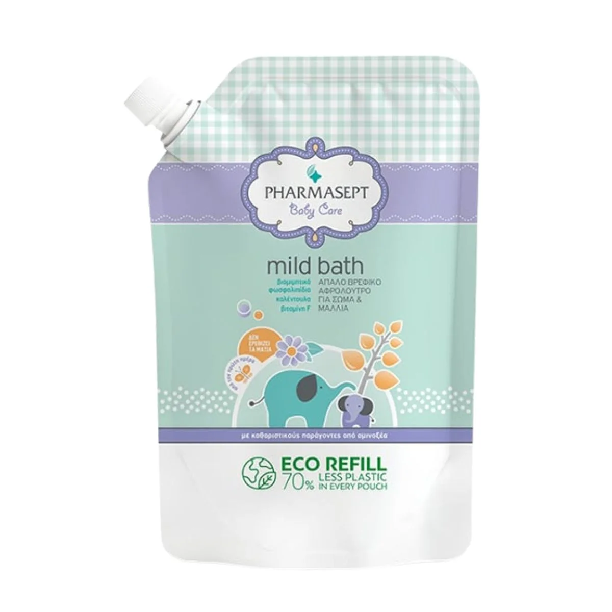 Φωτογραφία προϊόντος: Pharmasept,Pharmasept Baby Care Pharmasept Baby Care Mild Bath Refill Ανταλλακτικό Βρεφικό Αφρόλουτρο 900ml