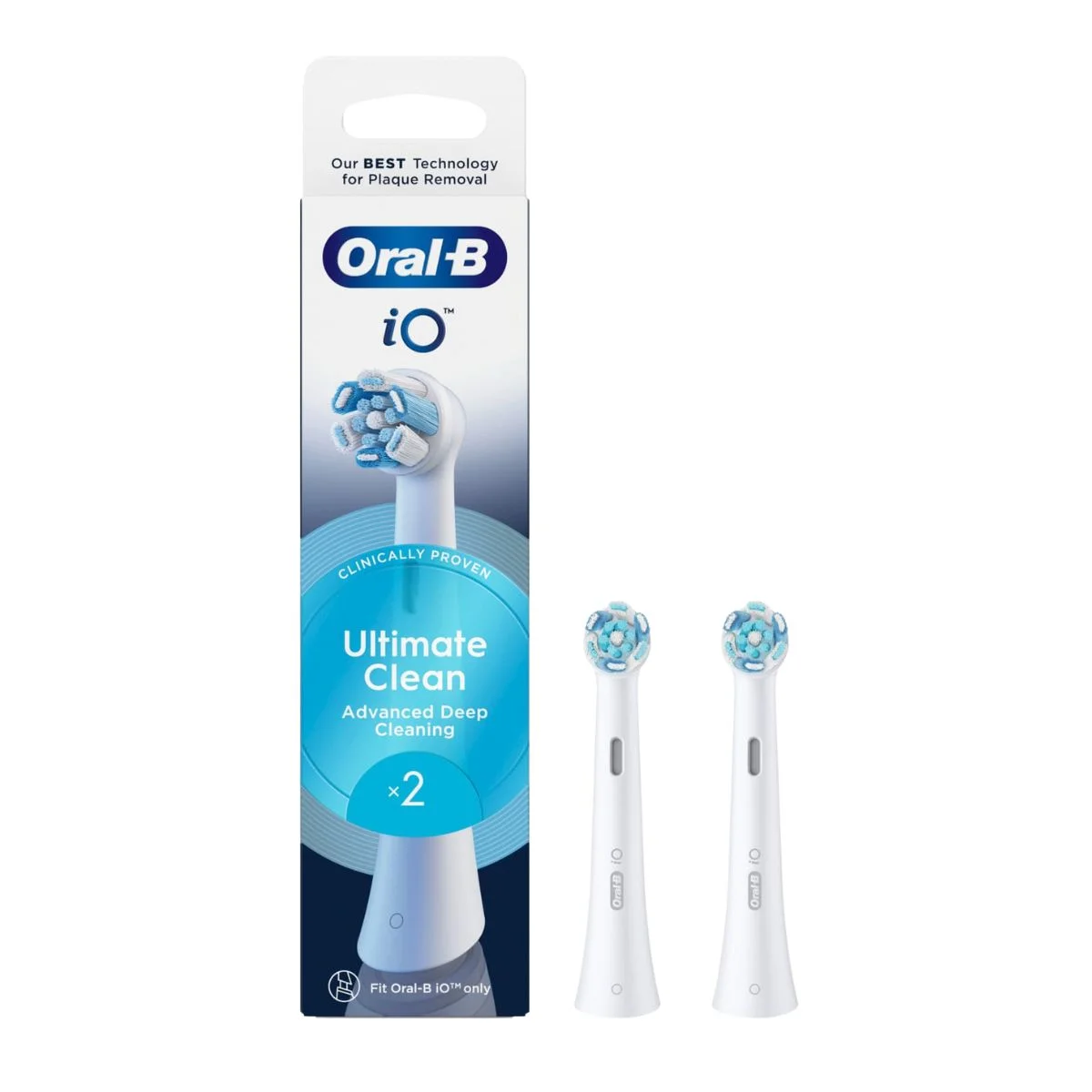 Φωτογραφία προϊόντος: Oral-B,Oral-B iO,Oral-B Ανταλλακτικά Oral-B iO Ultimate Clean White Ανταλλακτικές Κεφαλές Ηλεκτρικής Οδοντόβουρτσας 2τμχ