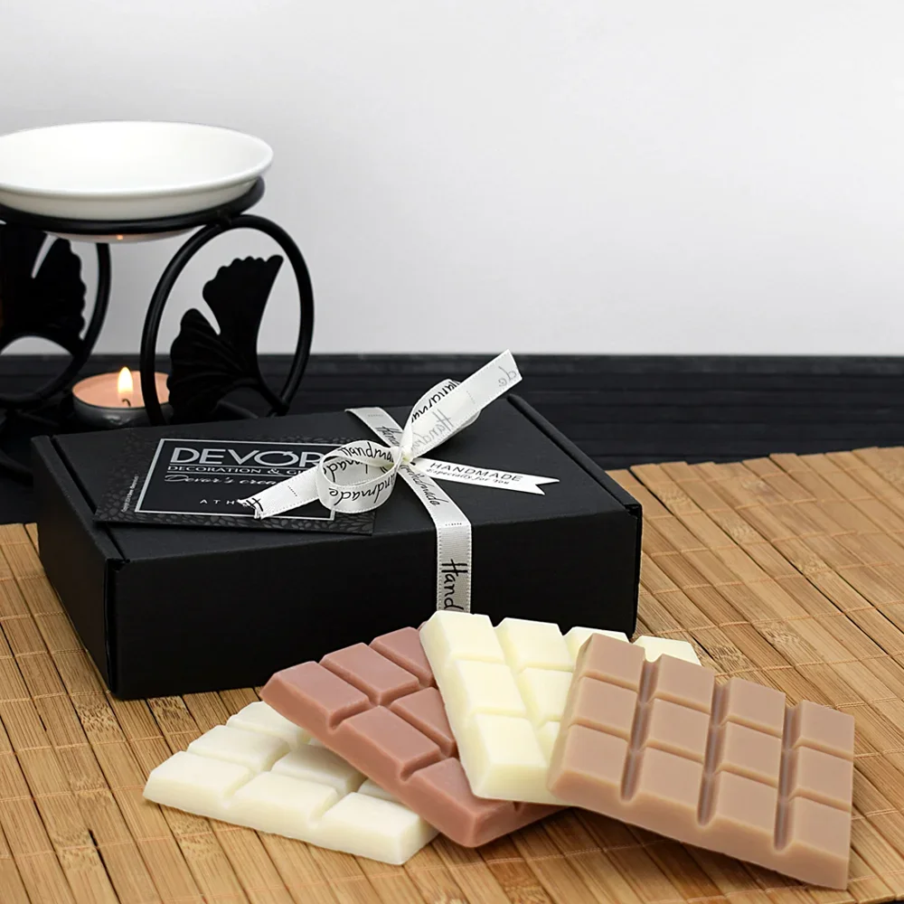 Φωτογραφία προϊόντος: OEM Cozybox wax melts, 4 πλάκες σοκολάτας - Brownies & Chocolate + Cookie & Caramel