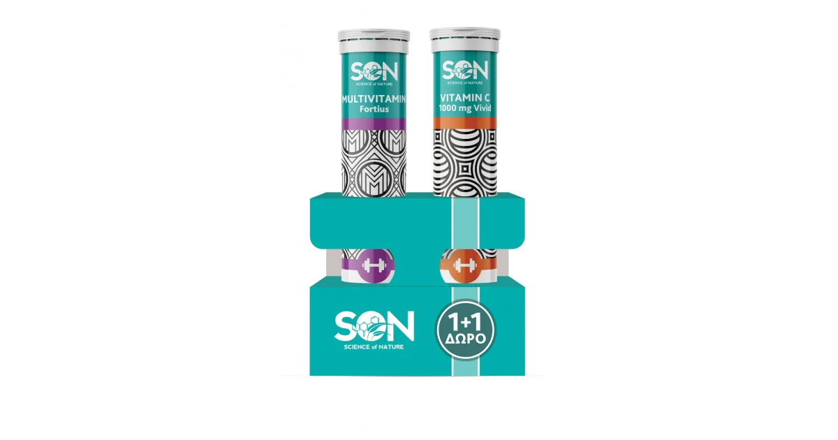 Φωτογραφία προϊόντος: Son Science of Nature Vitamin C 1000mg Vivid & Multivitamin Fortius 20 + 20