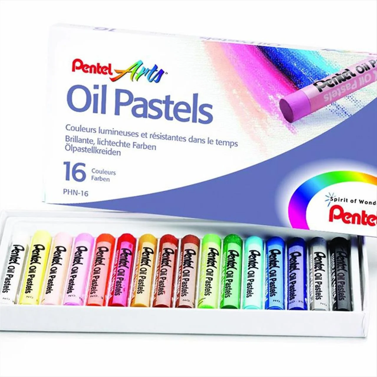 Φωτογραφία προϊόντος: Pentel Λαδοπαστέλ 16 Xρώματα - PHN1612
