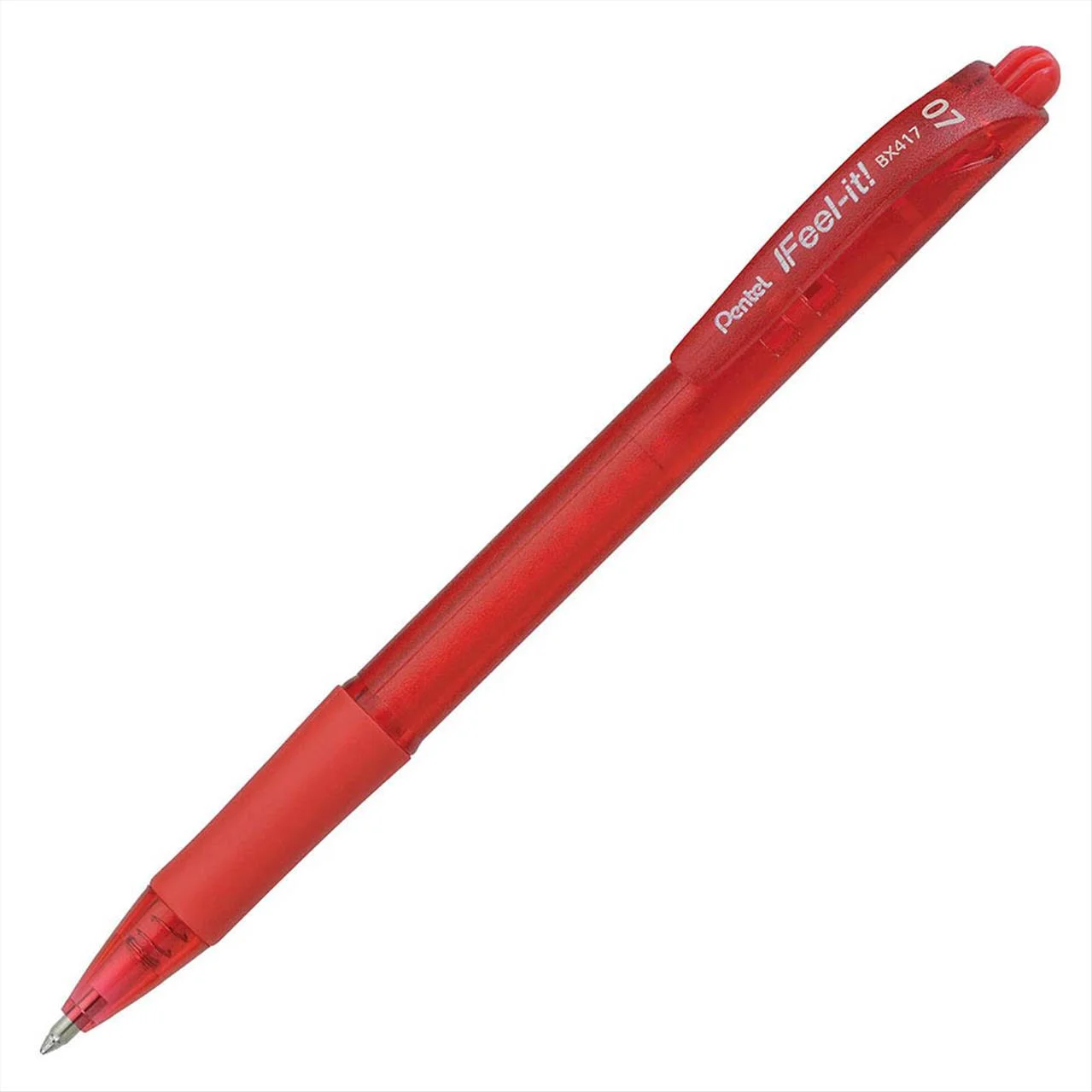 Φωτογραφία προϊόντος: Pentel Στυλο Διαρκείας Με Κουμπί Κόκκινο - BX417B
