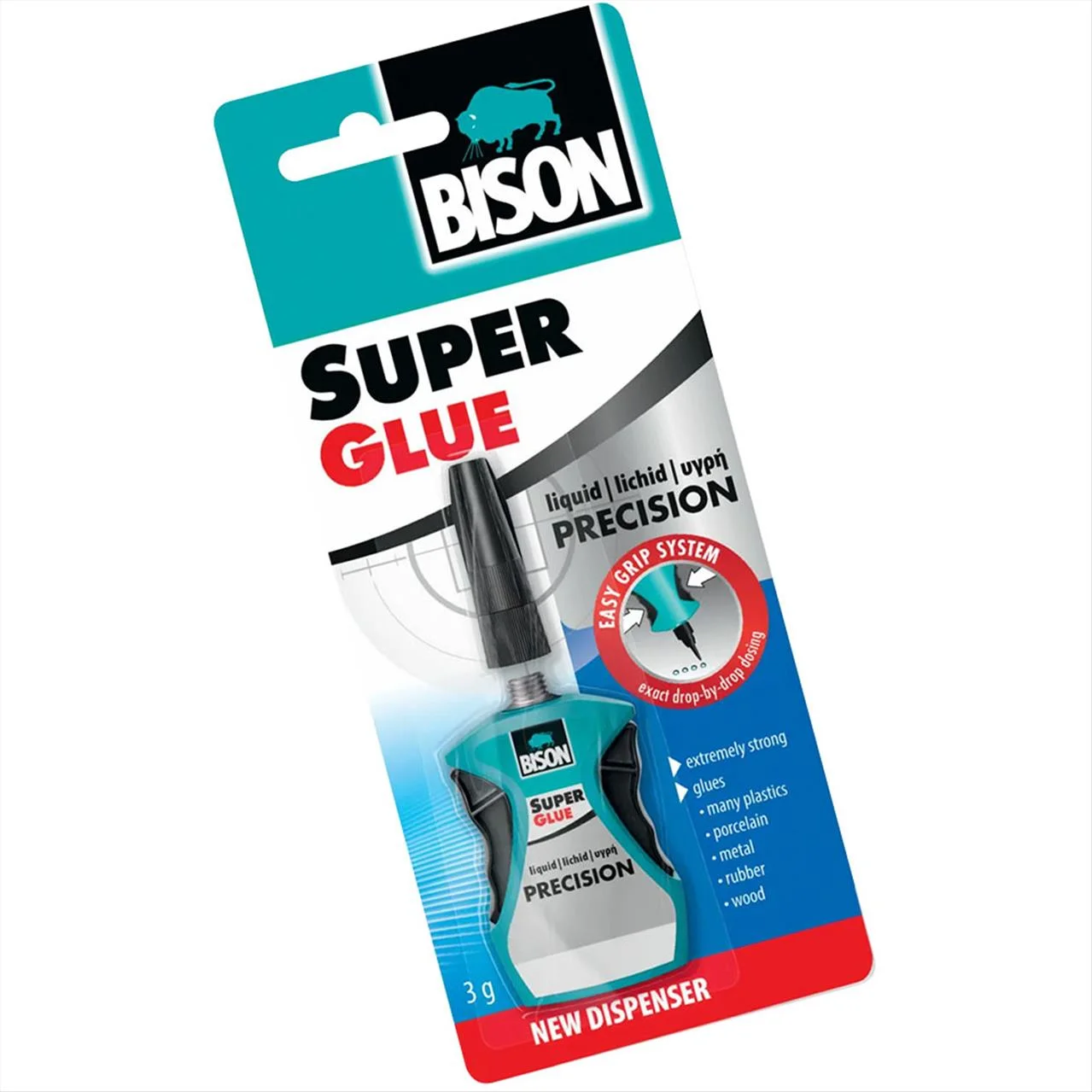 Φωτογραφία προϊόντος: Bison Κόλλα Στιγμής Super Glue Precision 3gr - 6314579