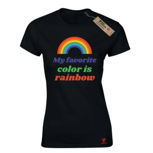 Φωτογραφία προϊόντος: Γυναικείο T-Shirt My Favrite color Μαύρο – Takeposition Pride Edition