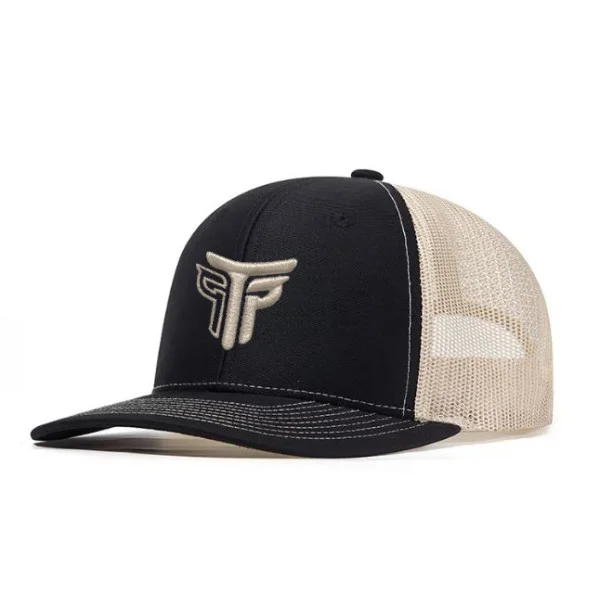 Φωτογραφία προϊόντος: Καπέλο Jockey Trucker Logo Takeposition, χρώμα Μαύρο/ Εκρού, 6 Panel Unisex Μαύρο 56-58cm