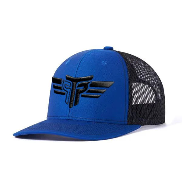 Φωτογραφία προϊόντος: Καπέλο 3D ΚΕΝΤΗΜΑ Jockey Trucker Logo Takeposition, χρώμα Μπλε Royal/ Μαύρο, 6 Panel Unisex Μαύρο 56-58cm