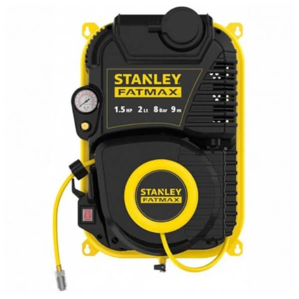 Φωτογραφία προϊόντος: STANLEY FATMAX FMXCMD152WE Αεροσυμπιεστής Τοίχου 1.5HP 2L 8bar Με Λάστιχο 9m