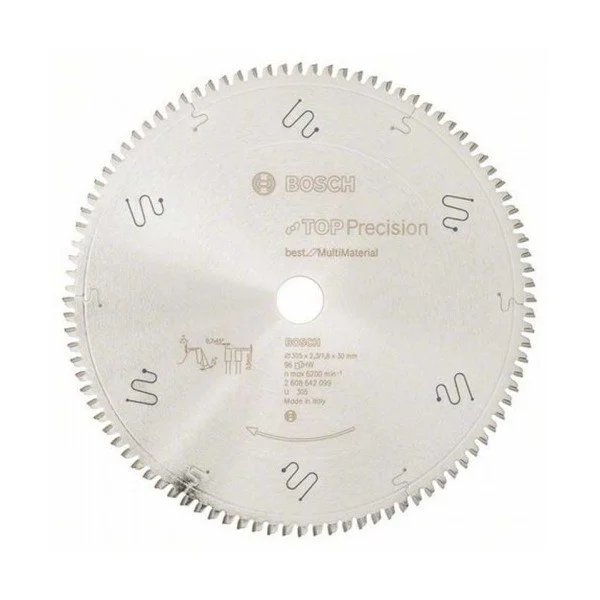 Φωτογραφία προϊόντος: Πριονόδισκος Top Multi Material 305 x 30 mm 96 Δοντιών BOSCH 2608642099
