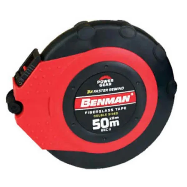 Φωτογραφία προϊόντος: BENMAN 70650 Μετροταινία Κλειστού Κέλυφους απο Fiberglass 50m x 15mm