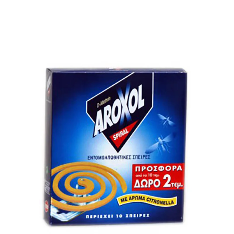 Φωτογραφία προϊόντος: Εντομοαπωθητικό Spiral AROXOL 8+2τμχ ΔΩPO