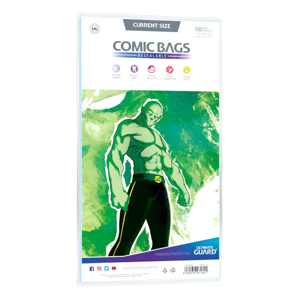 Φωτογραφία προϊόντος: Ultimate Guard Comic Bags Resealable (100) - Current Size