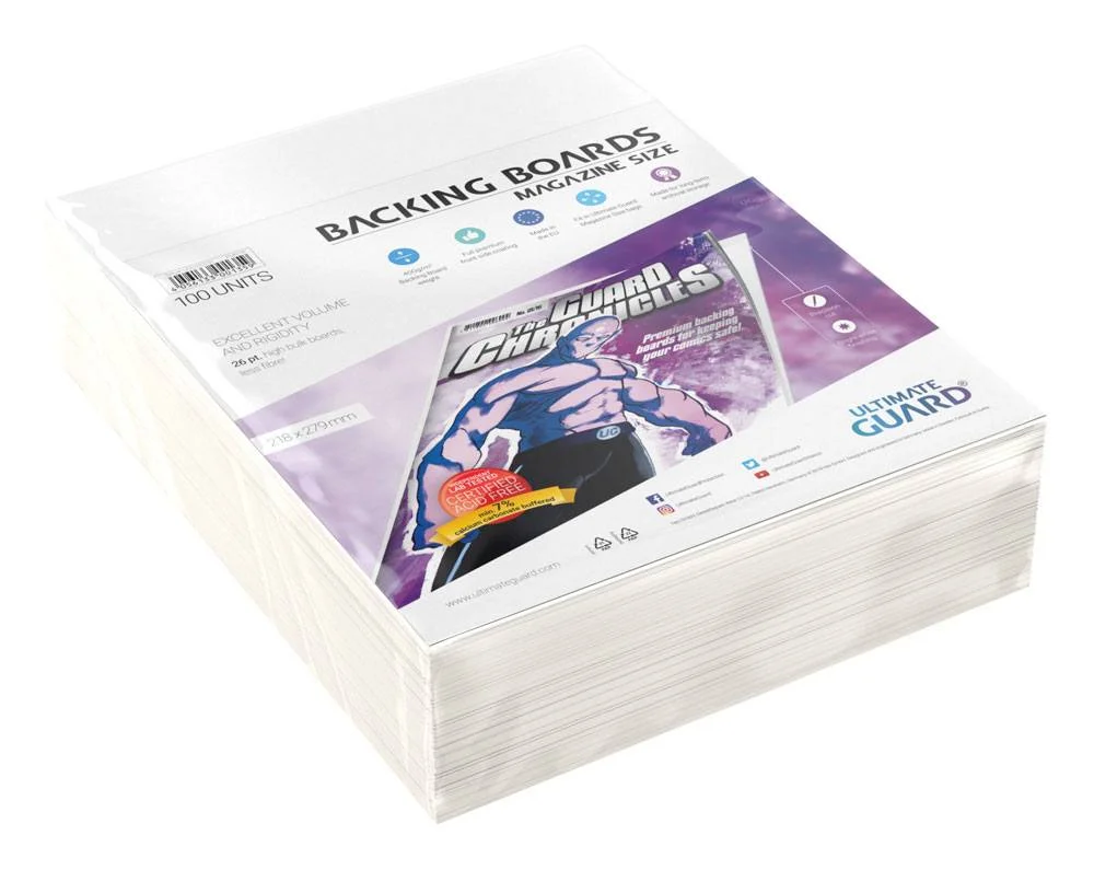 Φωτογραφία προϊόντος: Ultimate Guard Comic Backing Boards (100) - Magazine Size