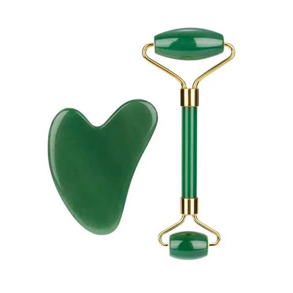 Φωτογραφία προϊόντος: OEM Σετ Jade Roller & Gua Sha Εργαλεία Γλυπτικής Προσώπου - Premium Quality
