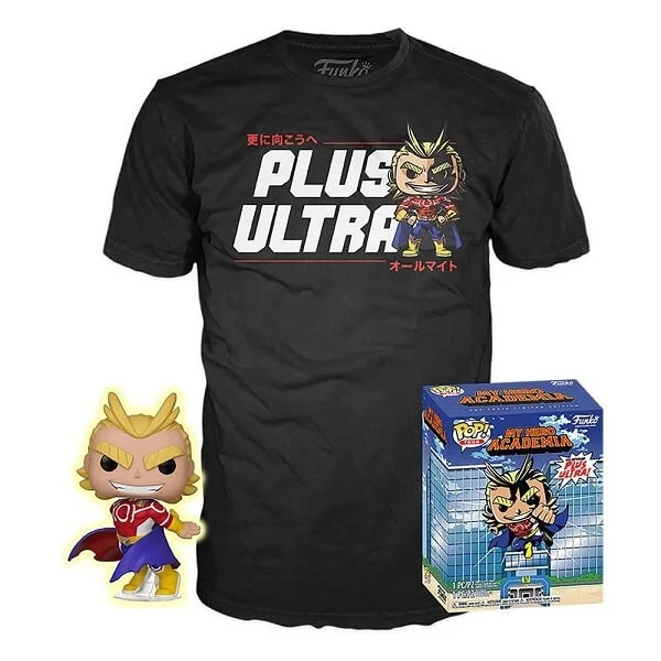 Φωτογραφία προϊόντος: Funko Pop Tees Box My Hero Academia - Silver Age All Might (GITD) Figure 608 & Tshirt Large