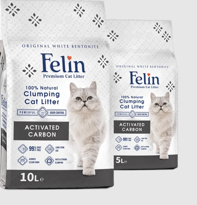 Φωτογραφία προϊόντος: Felin Fresh & Clean άμμος υγιεινής με ενεργό άνθρακα & 5L Felin (8683979422015)