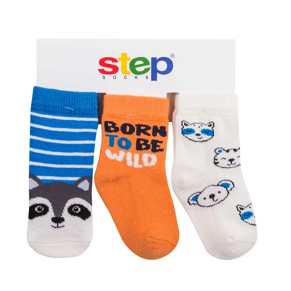 Φωτογραφία προϊόντος: Steps Καλτσάκια για Αγόρι Step Born To Be Wild 3τεμ.