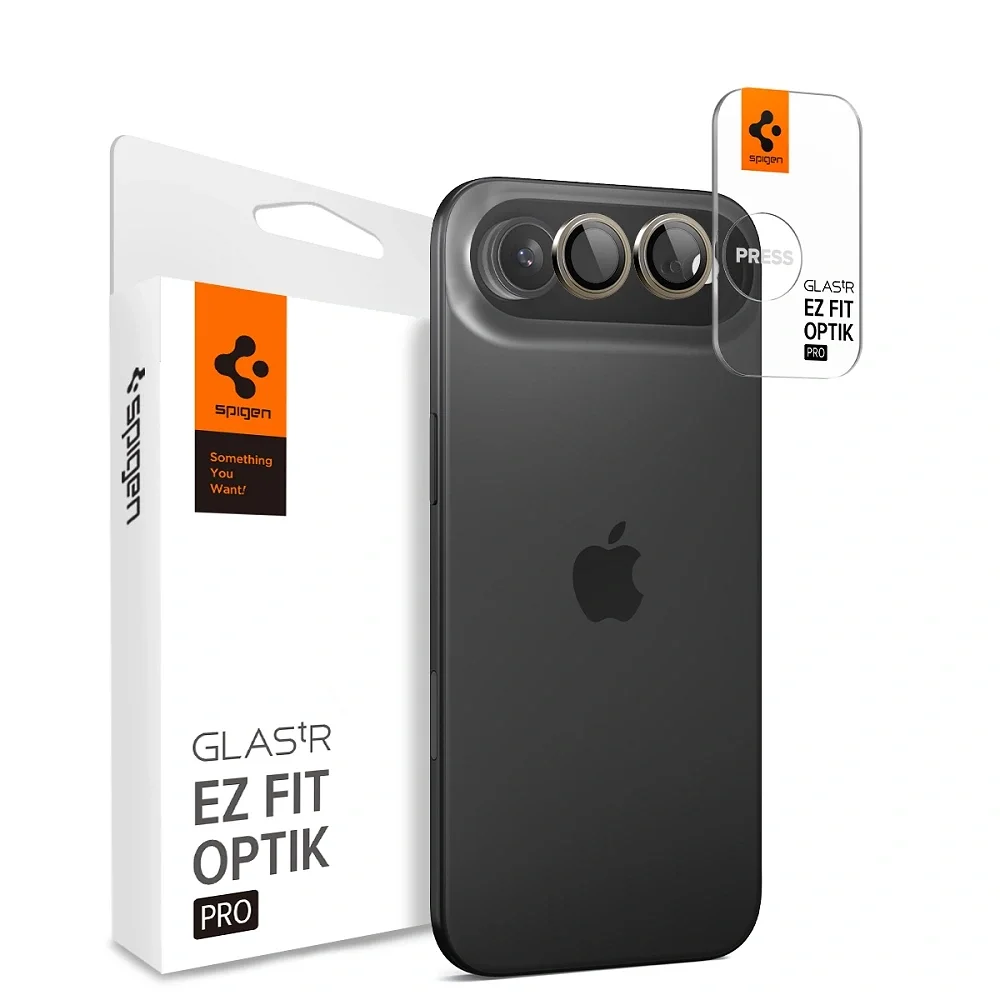 Φωτογραφία προϊόντος: Spigen Optik Pro Glass.tr ”Ez Fit” Camera Protector 2-Pack iPhone Air Gold