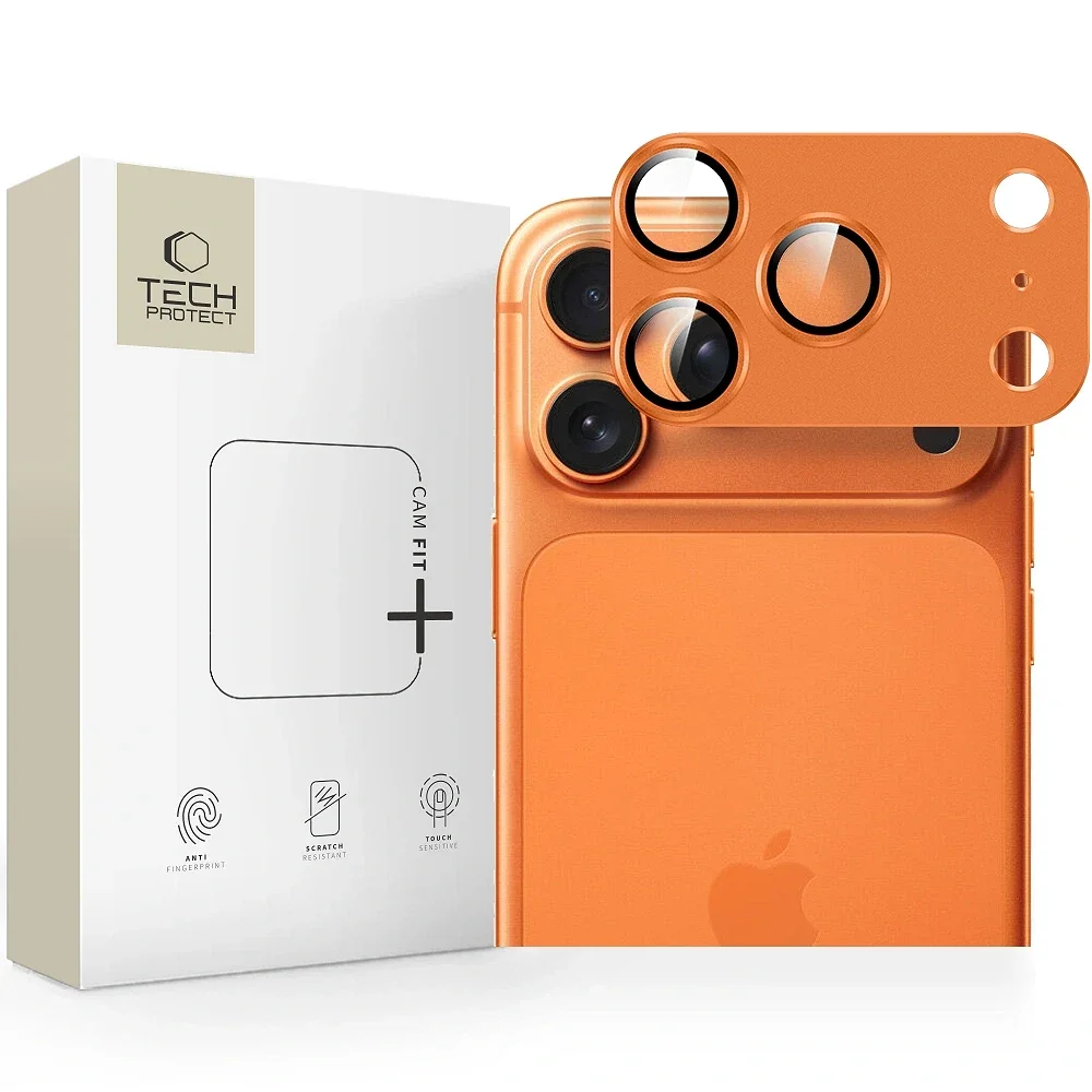Φωτογραφία προϊόντος: Tech-Protect Camera Cover Camfull Fit+ iPhone 17 Pro Cosmic Orange